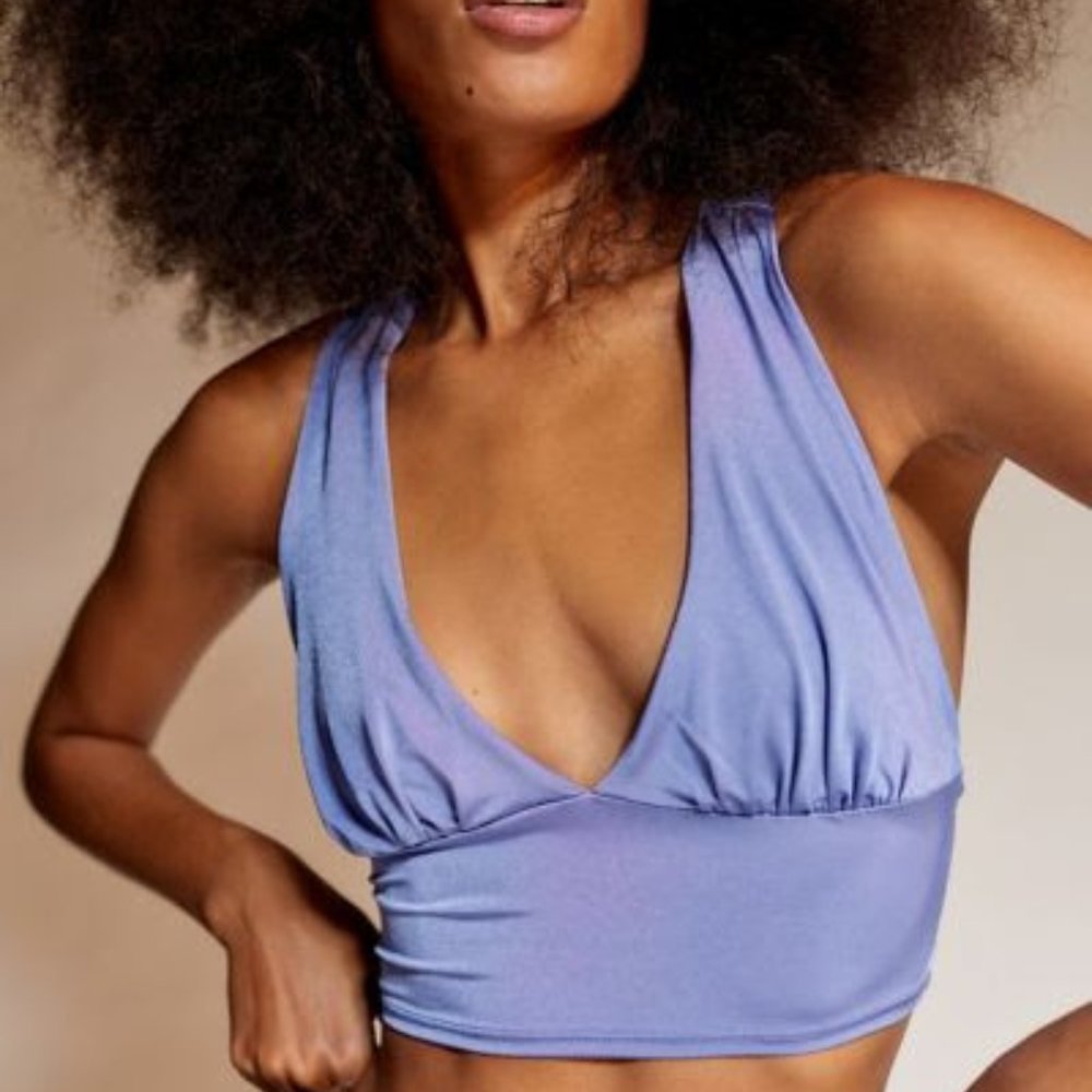 Urban Outfitters Plunging Tie Back Tank Top Size Small